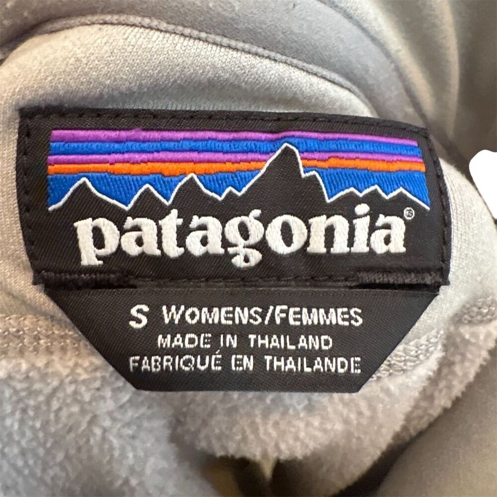 Patagonia Women's Gray Full Zip Fleece Jacket Size S Casual Travel - Picture 8 of 9